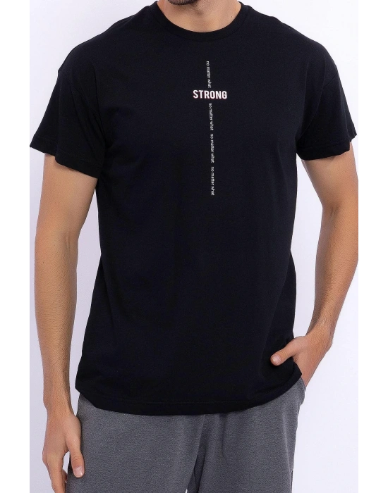 2044 Strong Siyah Erkek Bermuda Takım