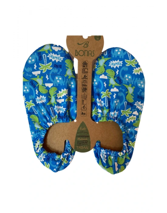 Çocuk Dinazor Model Kaymaz Taban Havuz Ve Deniz Ayakkabısı