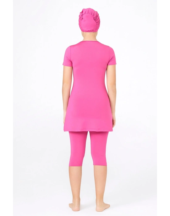 Genç Baskılı Yarı Tesettür Mayo