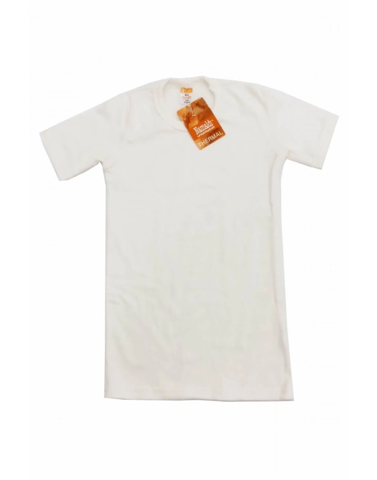 Erkek Çocuk Ekru  Termal Şardonlu Kısa Kol Fanila ELF568N372CCM