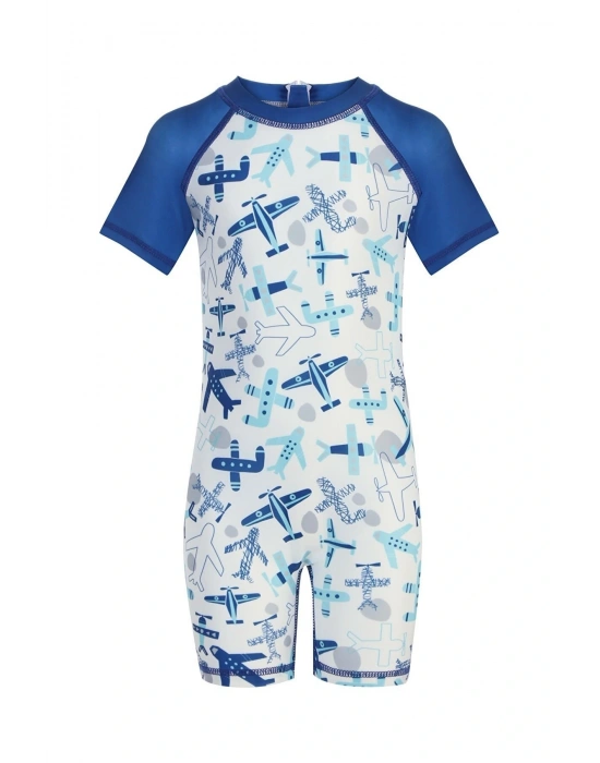 Arıcı Store Bebek-çocuk Uçak Desenli Mayo Tulum