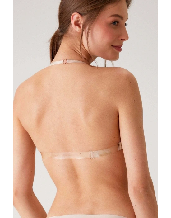 Kadın 6027 Pisa Destekli Push-up Straplez Multi Function Sütyen Ten