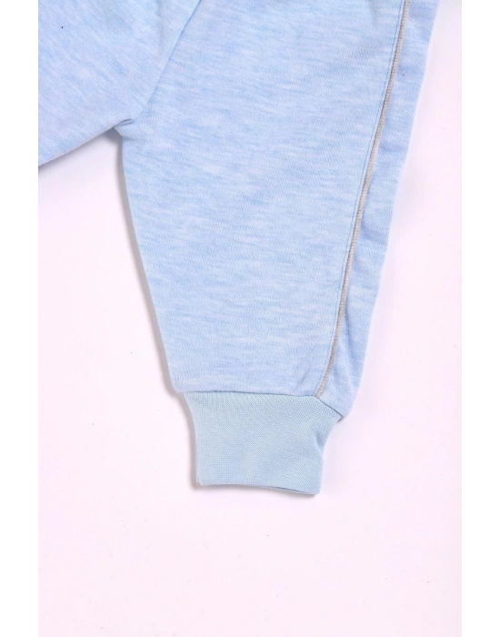 %100 Pamuk Erkek Bebek Çıtçıtlı Belden Lastikli Ikili Takım 302392