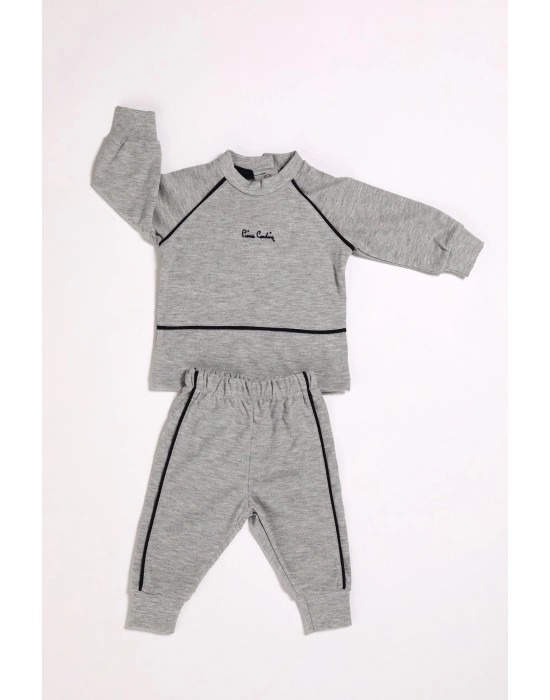 %100 Pamuk Erkek Bebek Çıtçıtlı Belden Lastikli Ikili Takım 302392