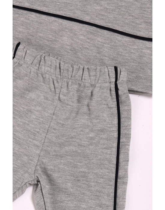 %100 Pamuk Erkek Bebek Çıtçıtlı Belden Lastikli Ikili Takım 302392