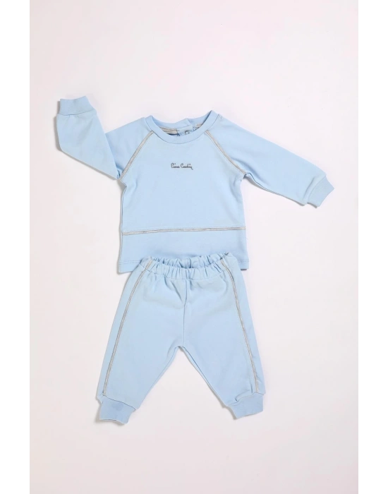 %100 Pamuk Erkek Bebek Çıtçıtlı Belden Lastikli Ikili Takım 302392