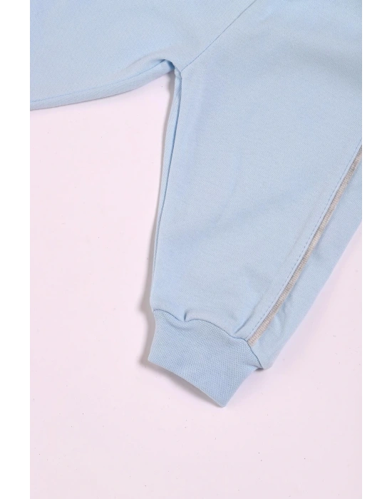 %100 Pamuk Erkek Bebek Çıtçıtlı Belden Lastikli Ikili Takım 302392