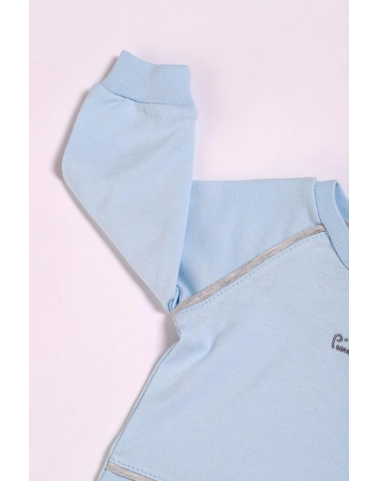 %100 Pamuk Erkek Bebek Çıtçıtlı Belden Lastikli Ikili Takım 302392