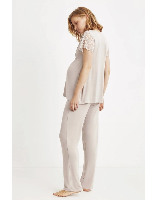 Yumuşak Dokulu Hamile Pijama Takımı
