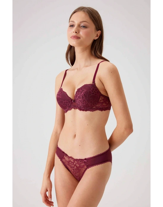 Balenli Desteksiz Sütyen Takım Siyah