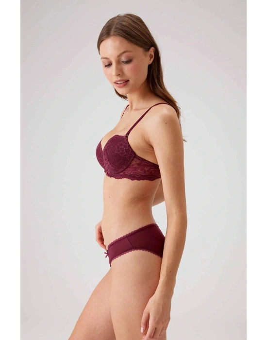 Balenli Desteksiz Sütyen Takım Siyah