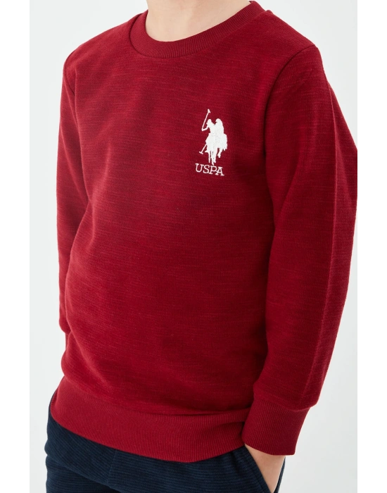 Lisanslı Classic Bordo Erkek Çocuk Eşofman Takım