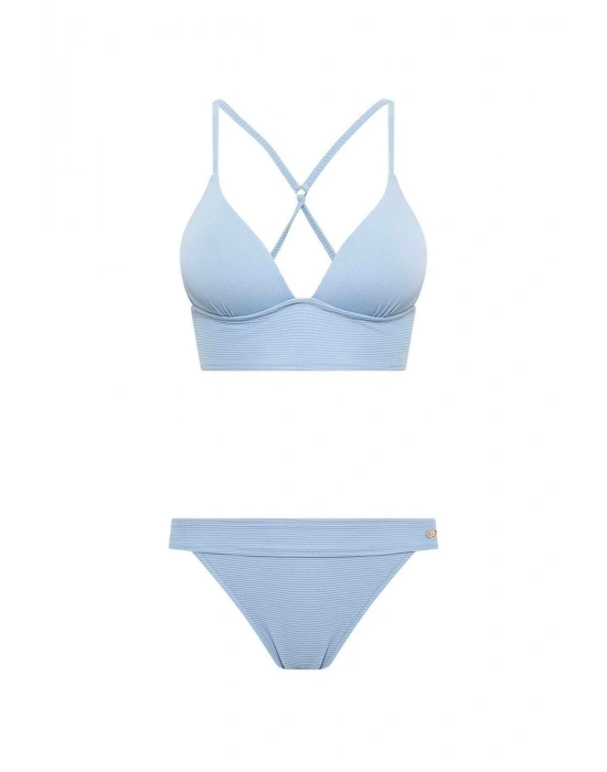 Kadın Mavi Bikini Takım