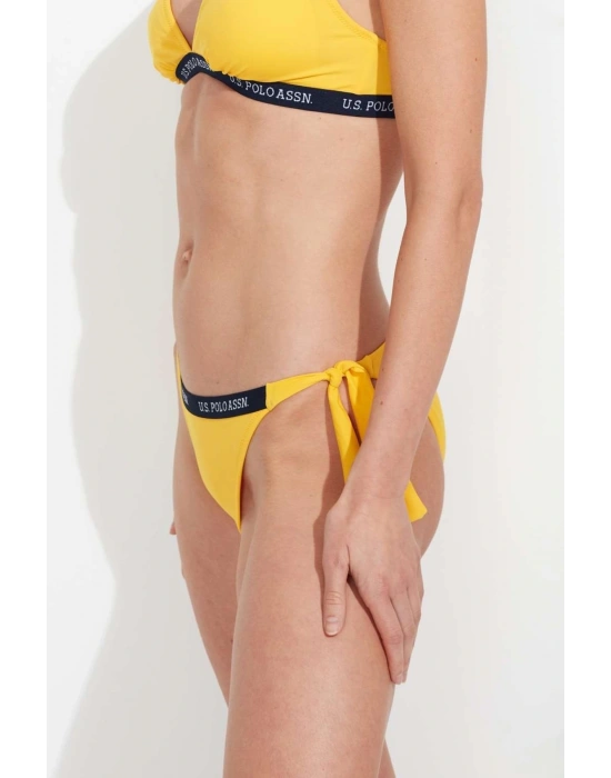 Kadın Sarı Kalın Ipli Bikini Alt