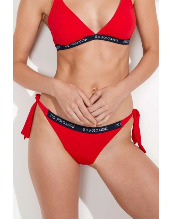 Kadın Kırmızı Kalın Ipli Bikini Alt