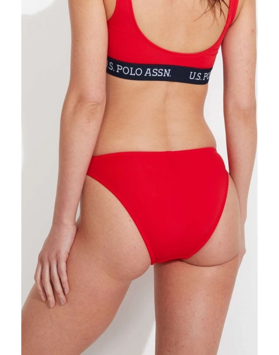 Kadın Kırmızı Ince Kenar Bikini Alt