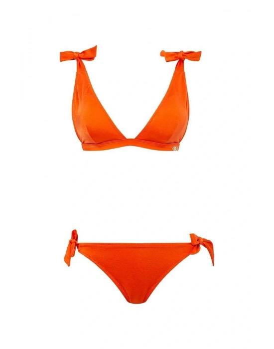 Kadın Turuncu Bikini Takım