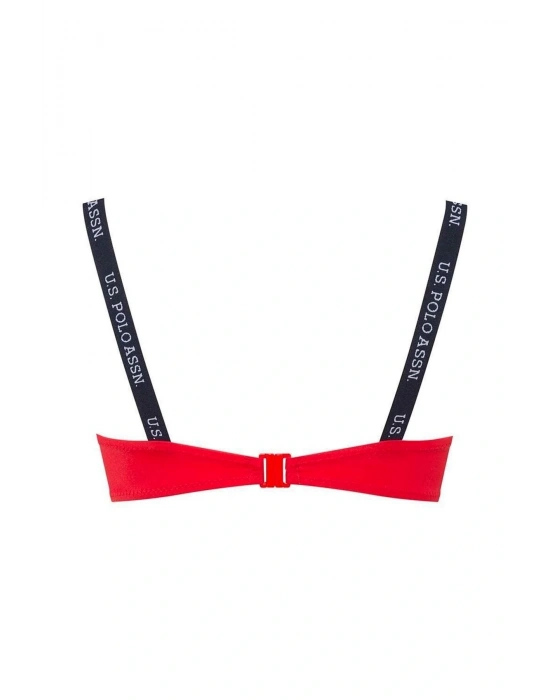 Kadın Kırmızı Ince Askılı Bikini Üst