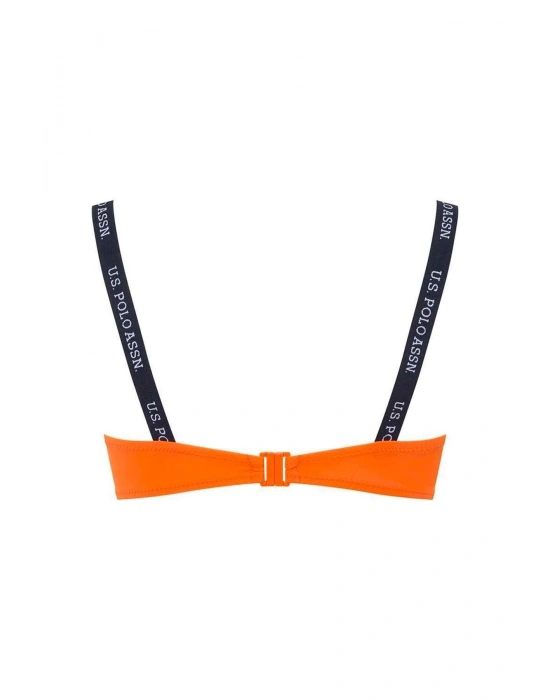 Kadın Turuncu İnce Askılı Bikini Üstü