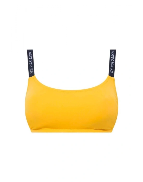 Kadın Sarı Ince Askılı Bikini Üst