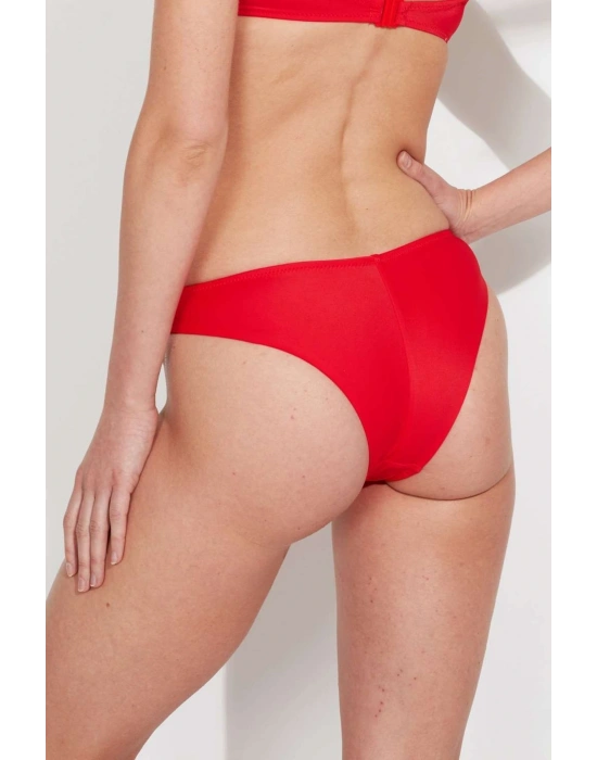 Kadın Kırmızı Brazilian Bikini Alt