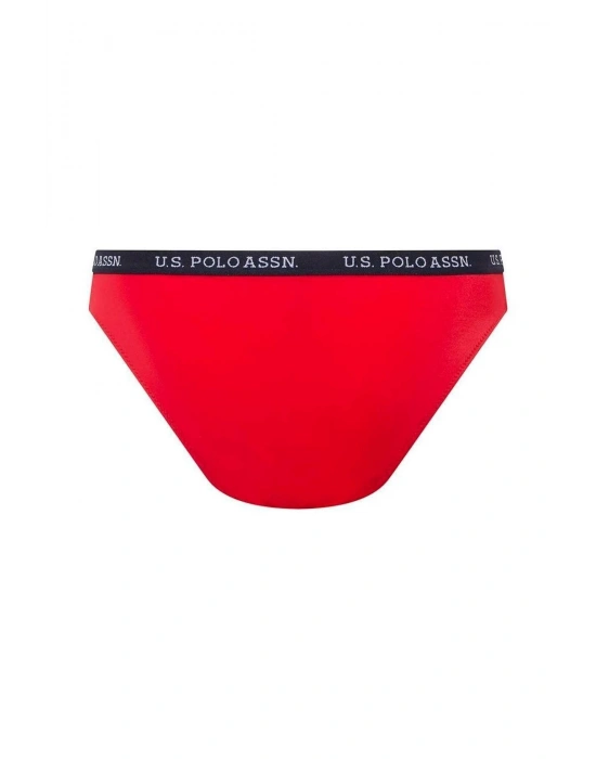 Kadın Kırmızı Kalın Kenarlı Lastikli Bikini Alt