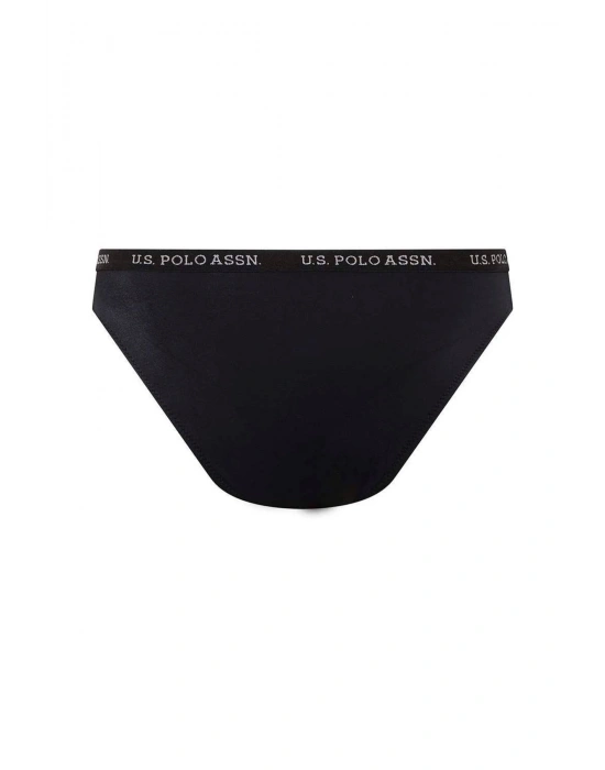 Kadın Siyah Kalın Kenarlı Lastikli Bikini Alt