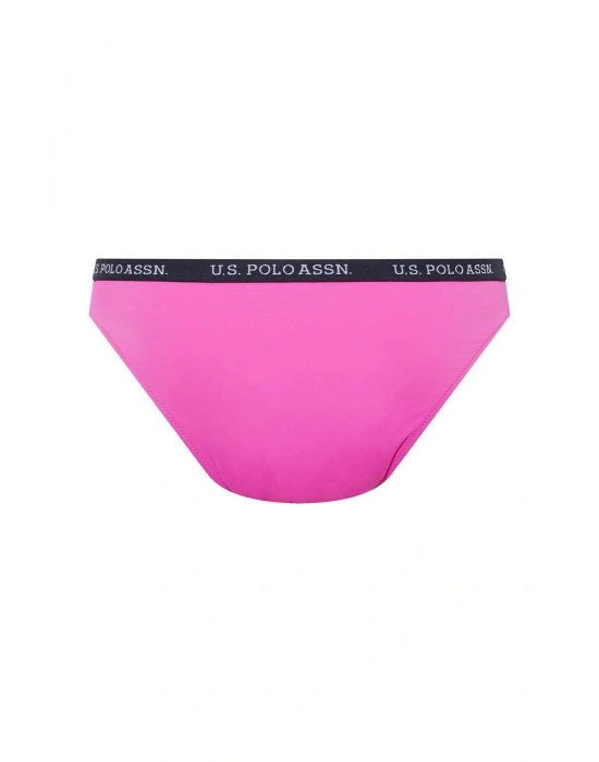 Kadın Pembe Kalın Kenarlı Lastikli Bikini Alt