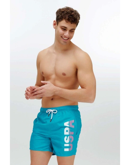 U.s Polo Assn. 22004 Erkek Orta Boy Deniz Şortu-yeşil