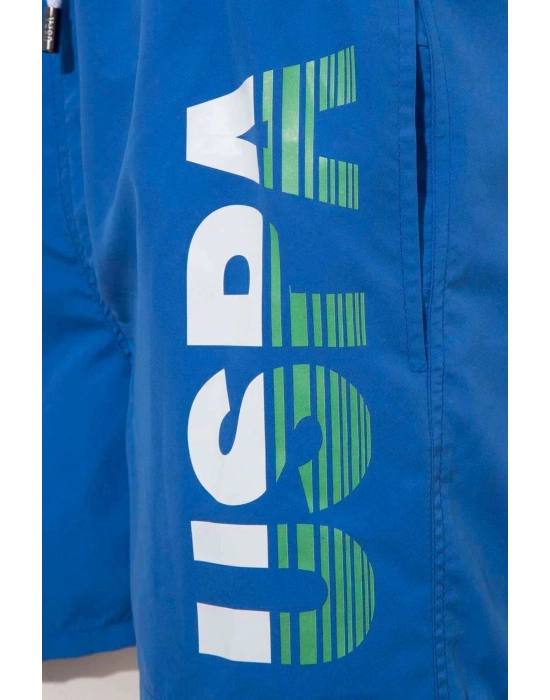 Erkek Saks Mavi Orta Boy Deniz Şortu