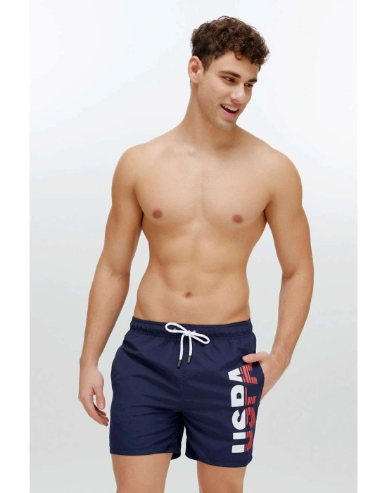 Erkek Lacivert Orta Boy Deniz Şortu 22004