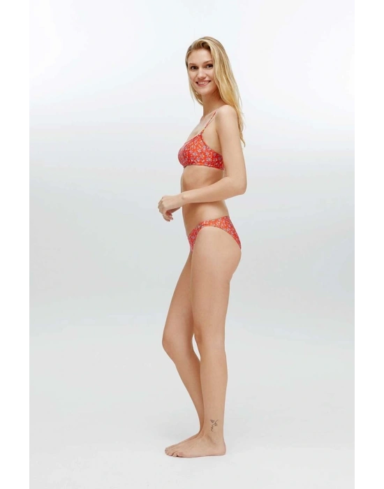 Kadın Turuncu Bikini Takım