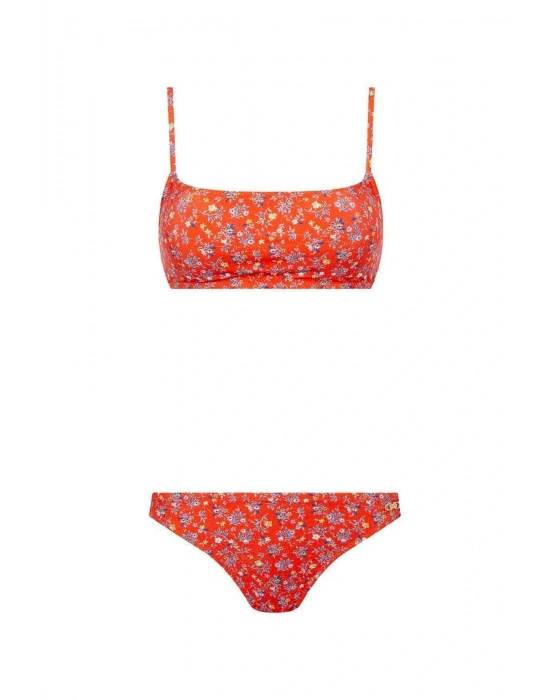 Kadın Turuncu Bikini Takım