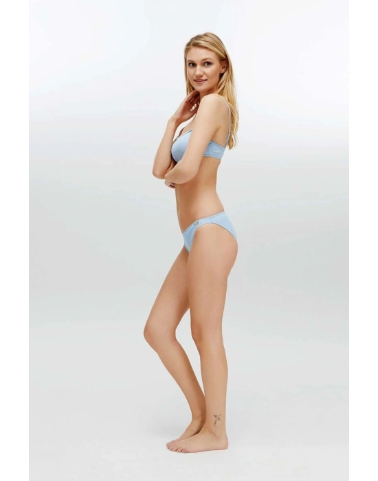 Kadın Mavi Bikini Takım