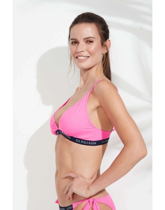 Kadın Pembe Geniş Üçgen Bikini Üstü