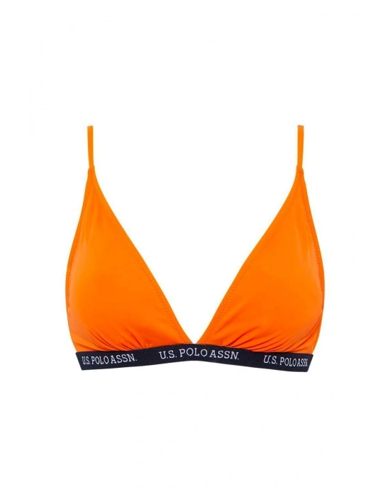 Kadın Turuncu Geniş Üçgen Bikini Üst