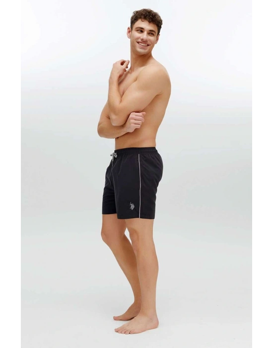 Erkek Siyah Orta Boy Deniz Şortu 22002