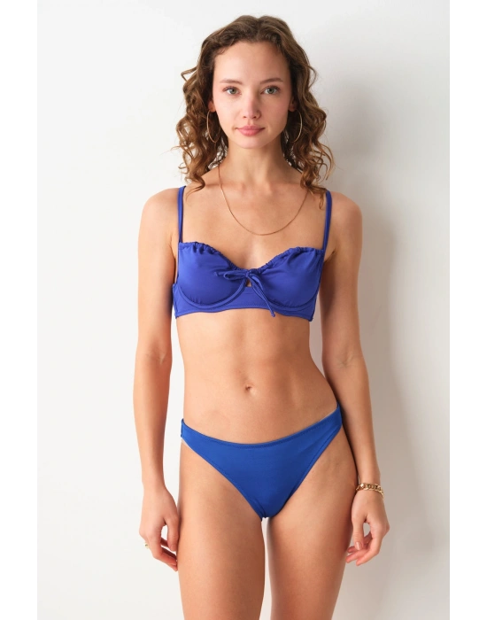 Gia Balenli Balkonet Bikini Tek Üst Sax 239102