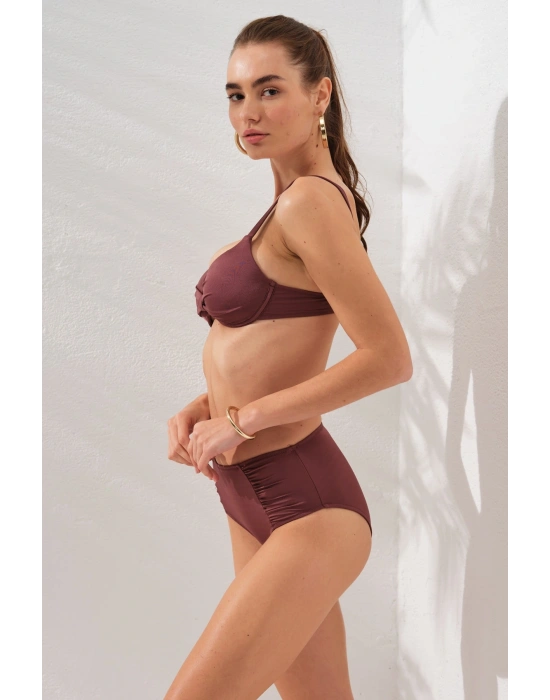 Gınger Balenli Kaplı Bikini Takım Toffee 231235