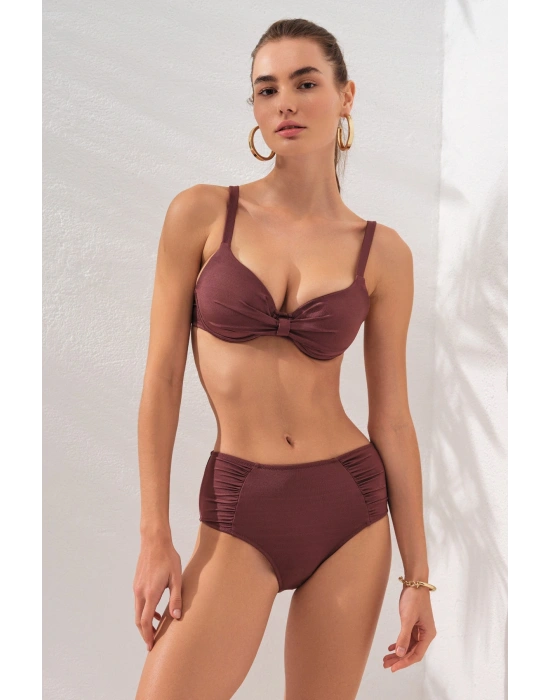 Gınger Balenli Kaplı Bikini Takım Toffee 231235
