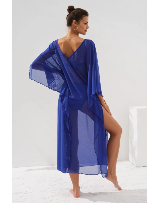 V Yaka Elbise Pareo Sax 231803