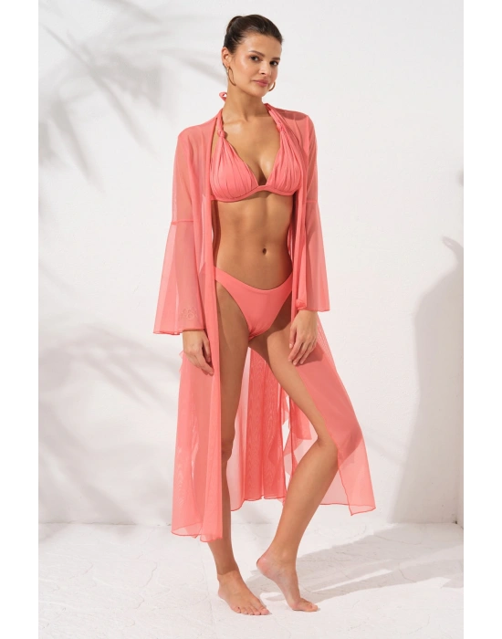 Belden Bağlamalı Elbise Pareo Nektarin 231804