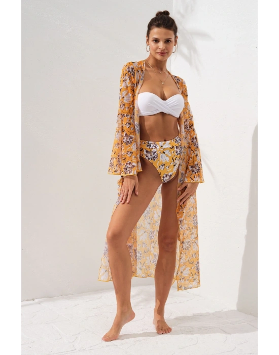 Belden Bağlamalı Elbise Pareo Bloom 231804-d