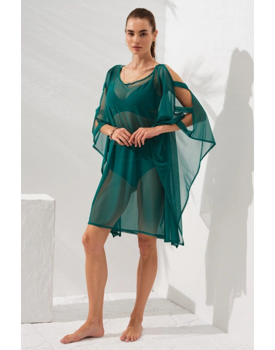 Kolu Bant Detaylı Tunik Pareo Yeşil 231802