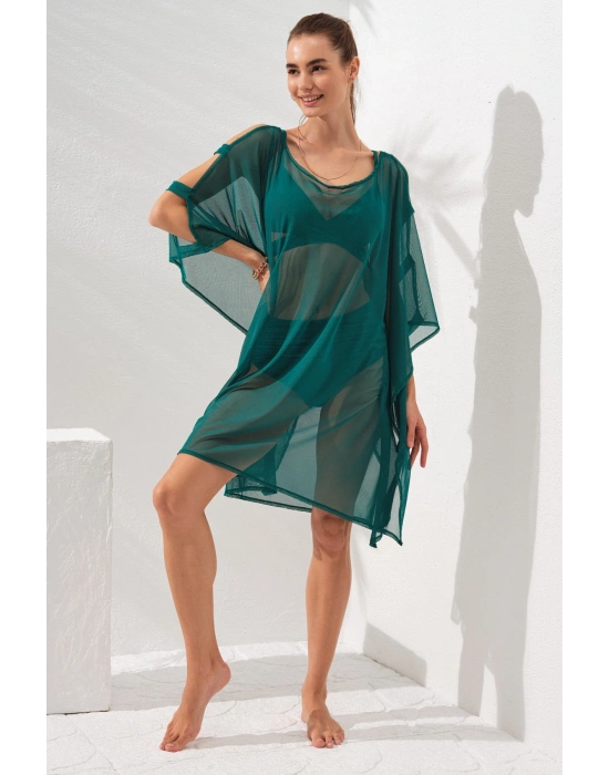 Kolu Bant Detaylı Tunik Pareo Yeşil 231802