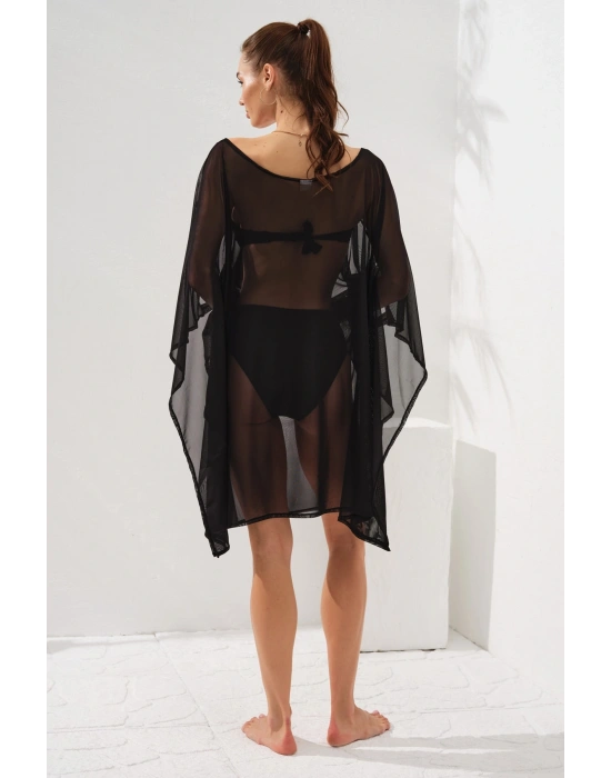 Kolu Bant Detaylı Tunik Pareo Siyah 231802