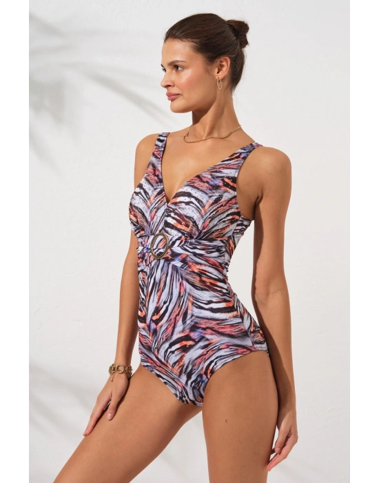 Stella V Yaka Tokalı Korseli Mayo Tiger 231133-t