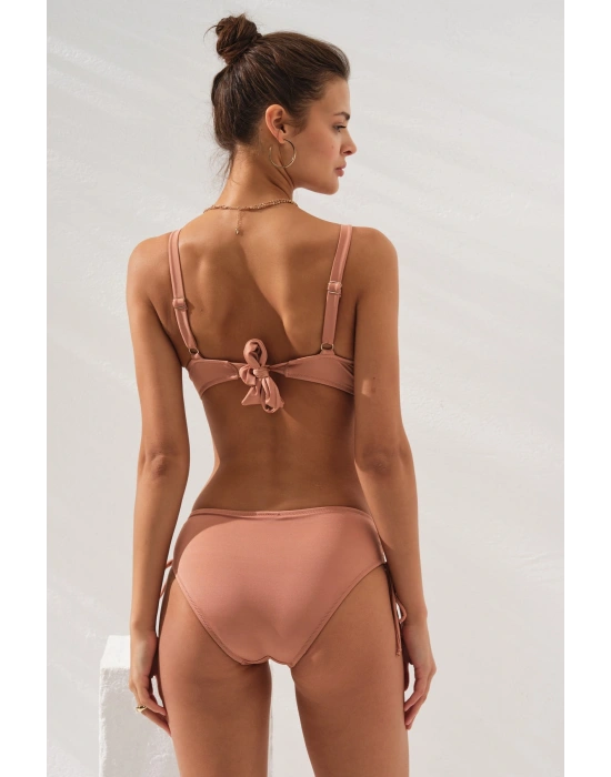 231229 Bronz Sole Kaplı Toplarlayıcı Bikini Takımı