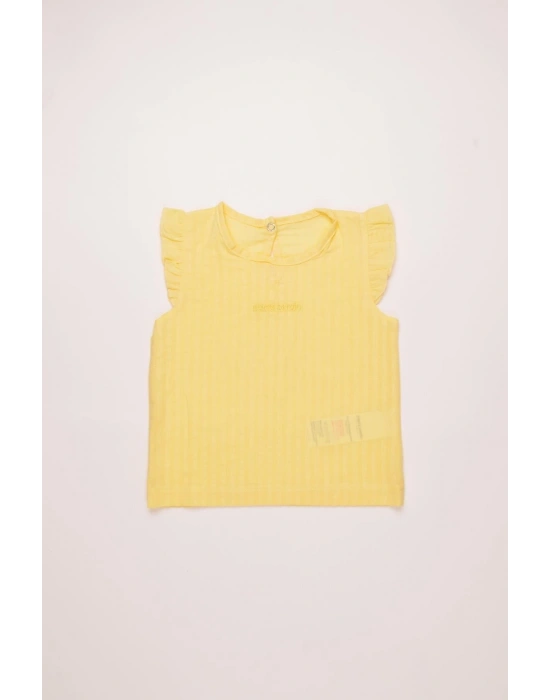 %100 Pamuk Kız Çocuk Yazlık Dokuma Şortlu Takım 303789