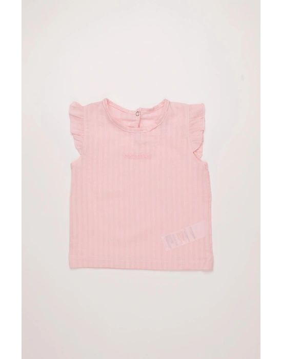 %100 Pamuk Kız Çocuk Yazlık Dokuma Şortlu Takım 303789